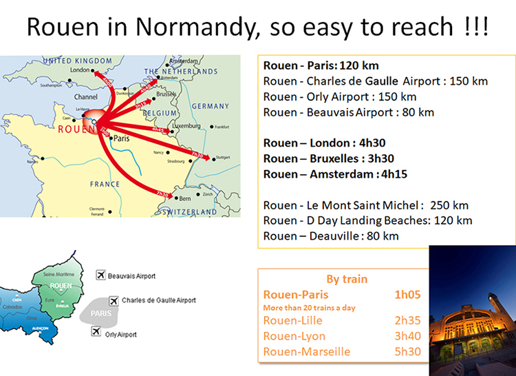 Rouen so easy to reach